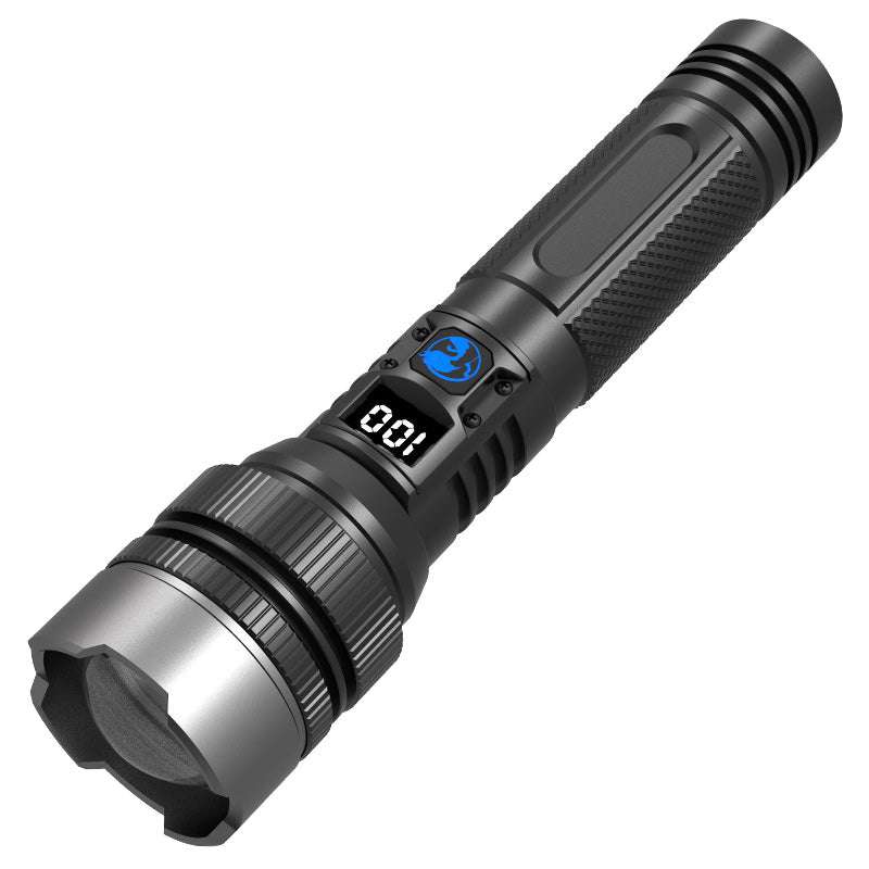 đ„Last Day 50% OFFđ„White Laser Flashlight with Zoom, Power Bank, and Digital Display
