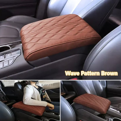 Memory Cotton Leather Car Armrest Box Pad (Universal style)